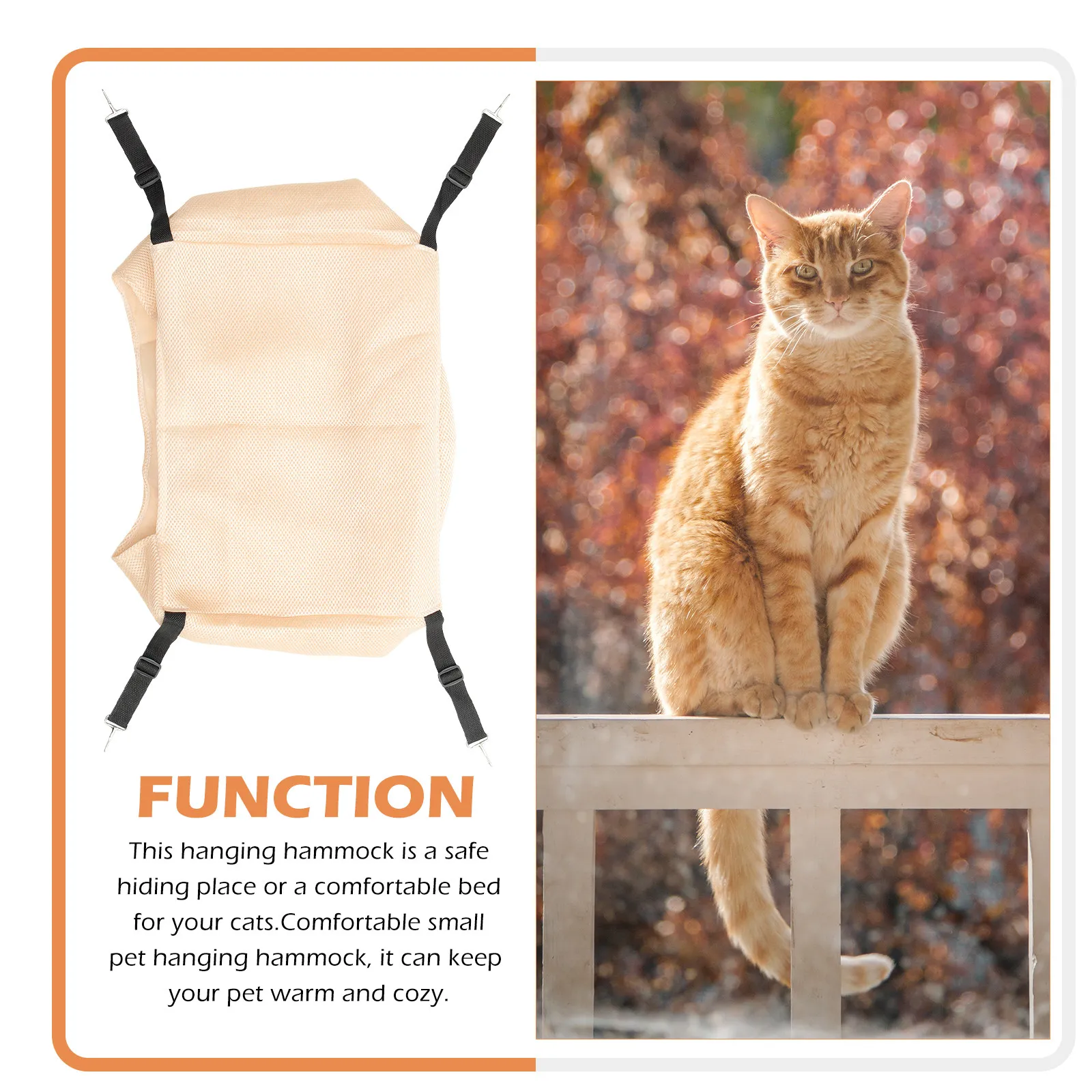 Cat Cage Hanging Hammock Breathable Summer Pet Bed Comfortable Cat Nest Small Pet Rest Hanging Bed for Home Kitten Lying Hammock view 2