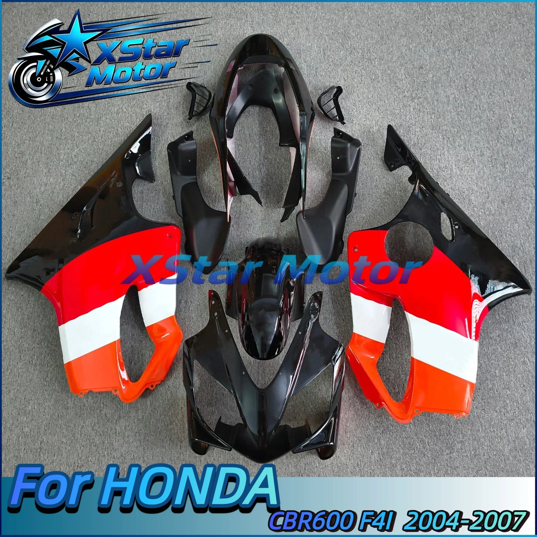 Motorcycle Fairing Set Body Kit Plastic For Honda CBR600F CBR600 F4I 2004 2005 2006 2007 Accessories Full Bodywork Cowl Black