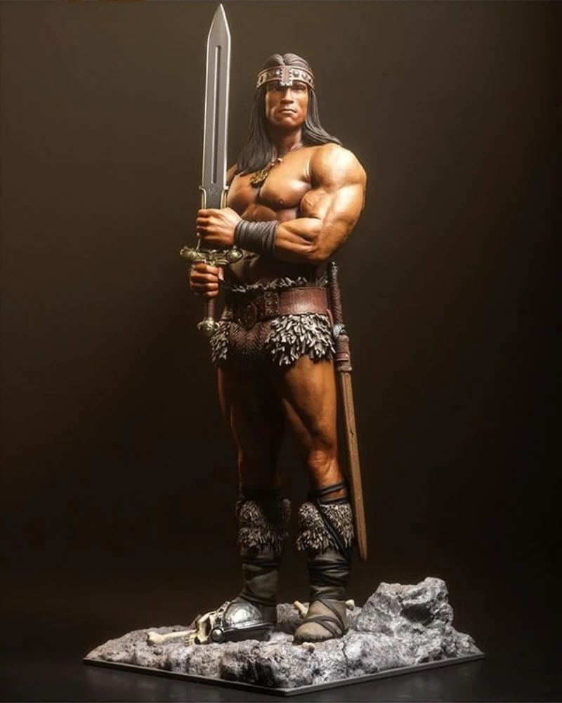 1/24 Scale Die-Cast Resin Figure Model Kit Anime Super Hero Barbarian Hobby Miniature Toys Unassembled Unpainted DIY Diorama
