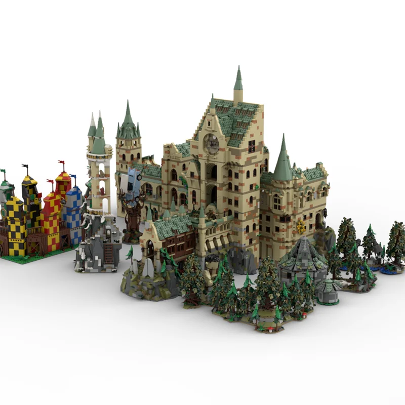 

Новинка, 13088 шт., волшебный фильм Гарринг, MOC, модульная модель Хогвартса, креативные идеи «сделай сам», детская игрушка в сборе, головоломка, подарок на день рождения