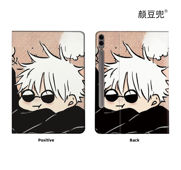 Satoru Gojo Anime Jujutsu Kaisen  For Samsung Galaxy Tab S10 FE plus  S9 FE  Case S7 S8 Plus Tri-fold stand Cover Galaxy tab s6