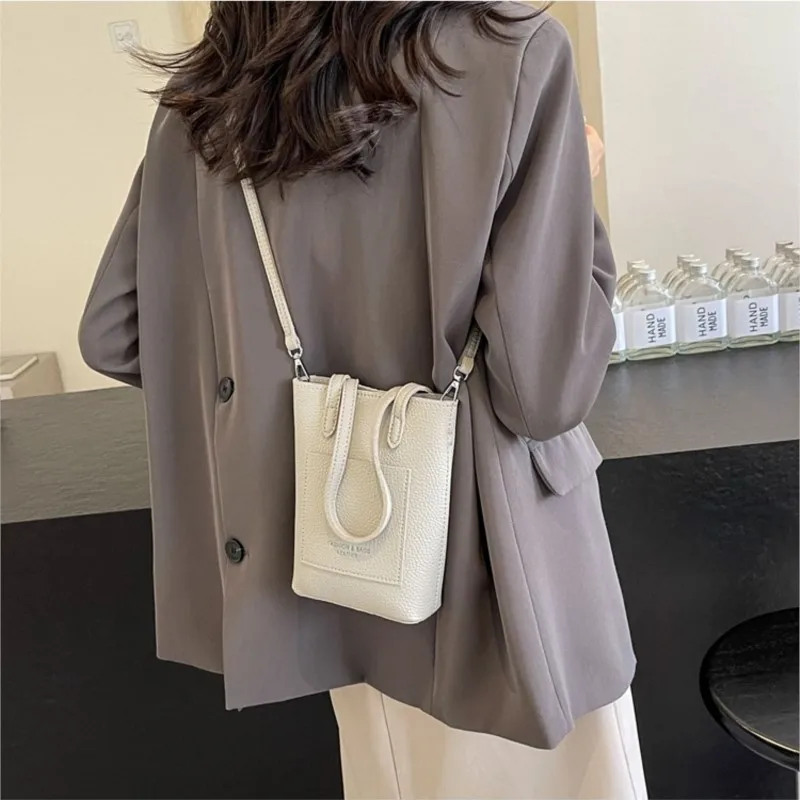 

Mini PU Leather Crossbody Bags For Women 2024 New Y2K Korean Fashion Simple Shoulder Bag Trend Solid Color Handbags And Purses