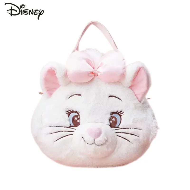 

Disney Mary Cat 2025 New Women's Plush Crossbody Bag Fashion High Quality Girls' Handbag Cartoon Cute Versatile Women's Backpack