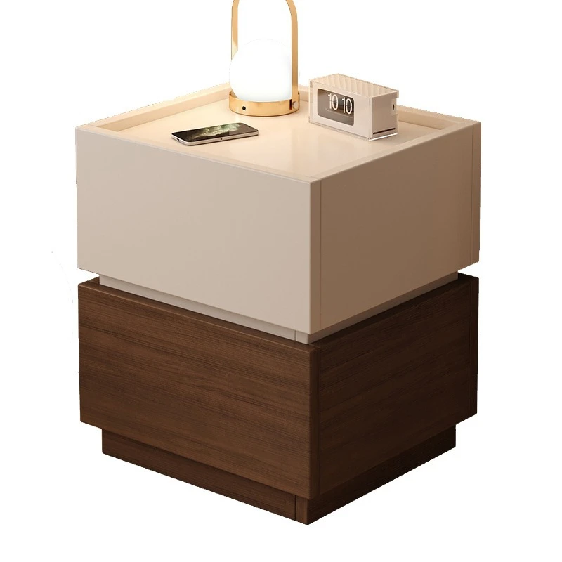 Simple rectangular side few free combination storage locker sofa side cabinet