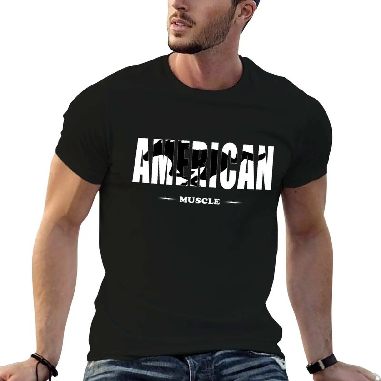 

american muscle T-Shirt t shirts cotton 100% t shirts for man cotton T-Shirt