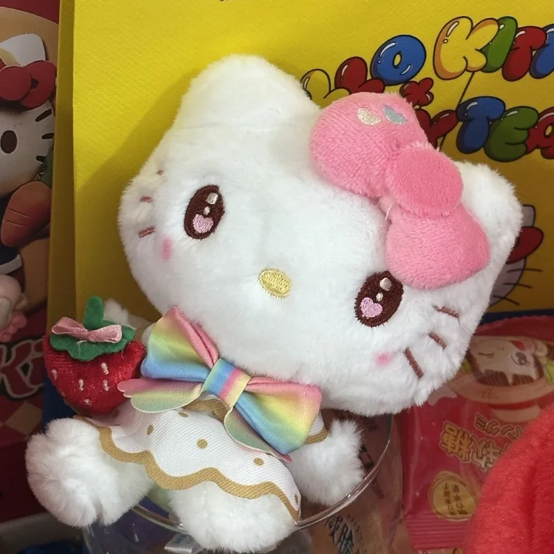 Sanrio Cartoon Hello Kitty Plush Keychain Pendant Kawaii Melody Daily Backpack Personalized Fashion Accessories