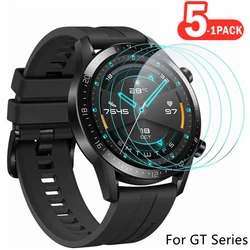 5-1 pezzi per Huawei Watch GT 2 GT3 46mm Proteggi schermo in vetro temperato 9H Pellicola in vetro HD antideflagrante antigraffio su GT 2