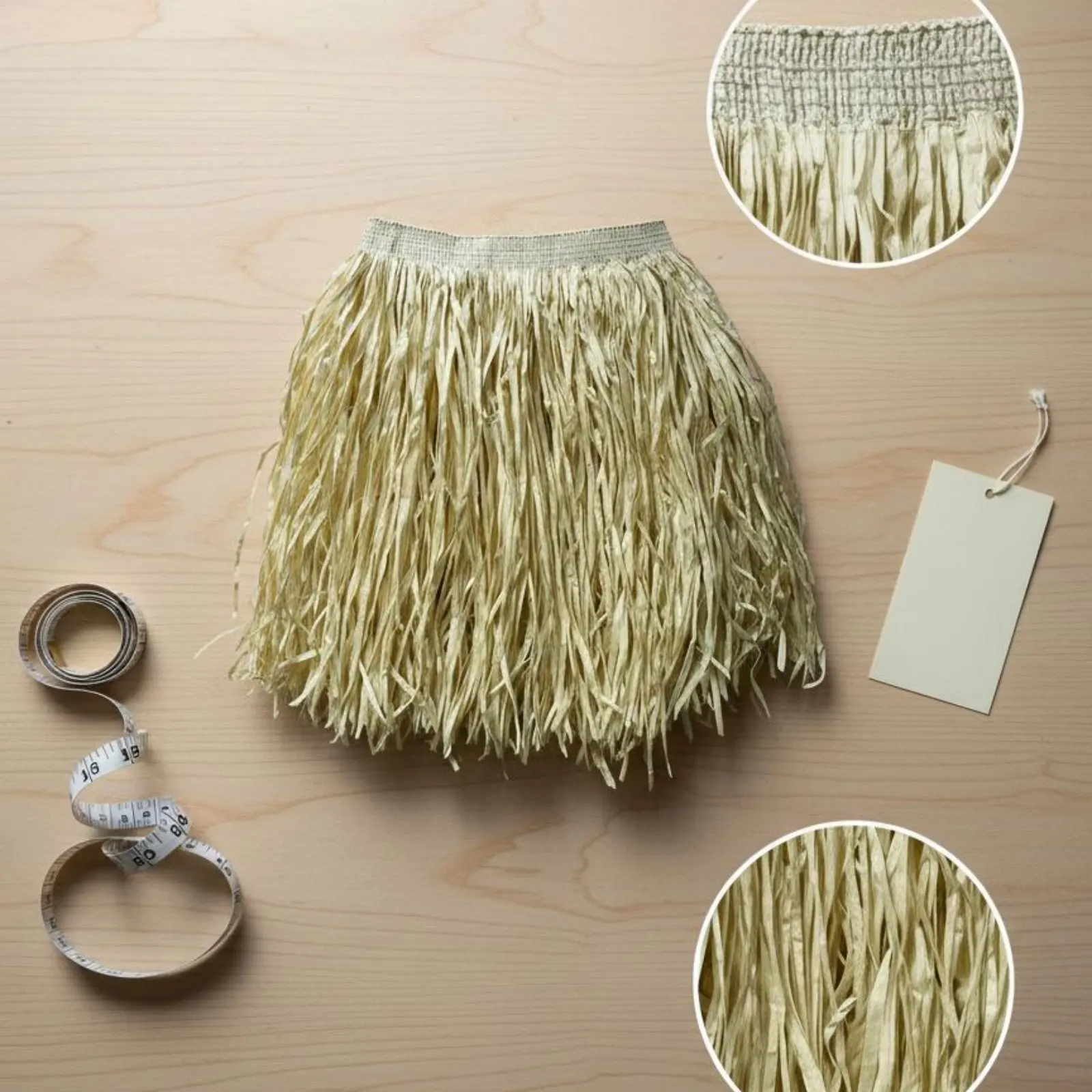 Hawaiian Grass Skirt Effortless Wear Island Dance Dance Skirt Exotic Dancer Costume Lightweight Themed Apparel Adjustable view 2