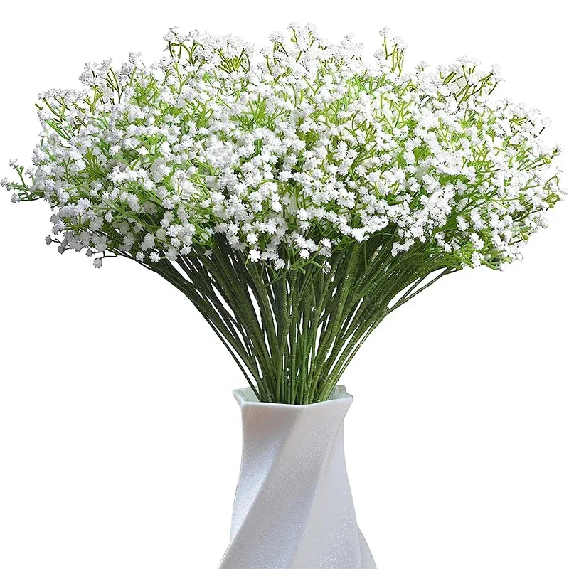 

24pcs Babys Breath Artificial Flowers Fake Flowers Gypsophila Bouquet Fall Flowers for Wedding DIY Party Home Decor