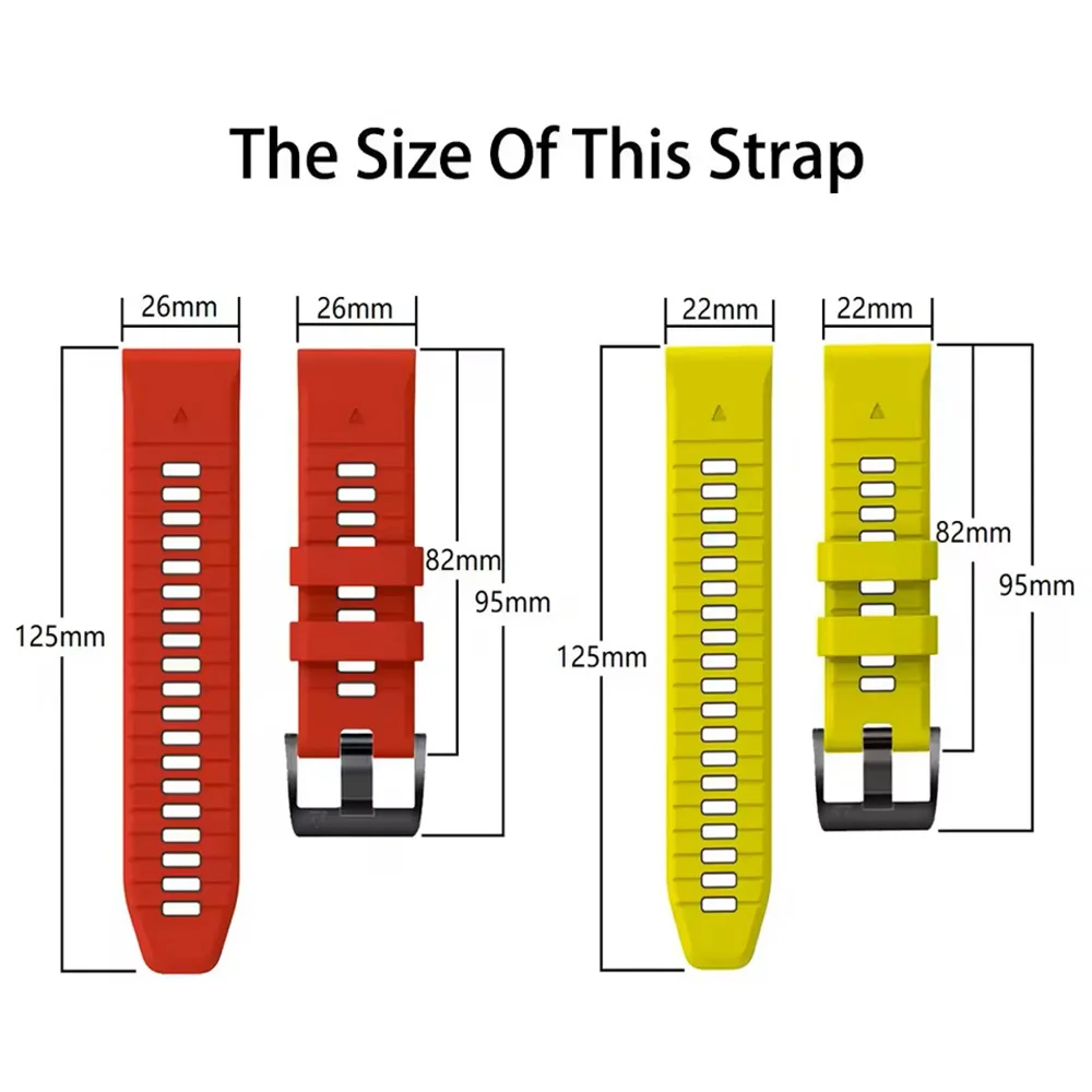 سريعة تناسب حزام 26 مللي متر 22 مللي متر ل Garmin Fenix 8 E 7 7X 6X 6 5X 5 الفرقة Epix Pro Gen 2 47 مللي متر 51 مللي متر إندورو 3 سيليكون سوار إكسسوار