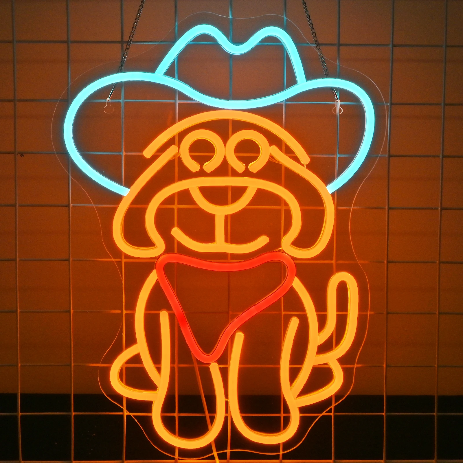 

Cowboy Dog Neon Led Sign Decor Animal Party Dog Neon Light For Home Room Decoration Ped Shop Kids Room Wall Decor Dimmable USB