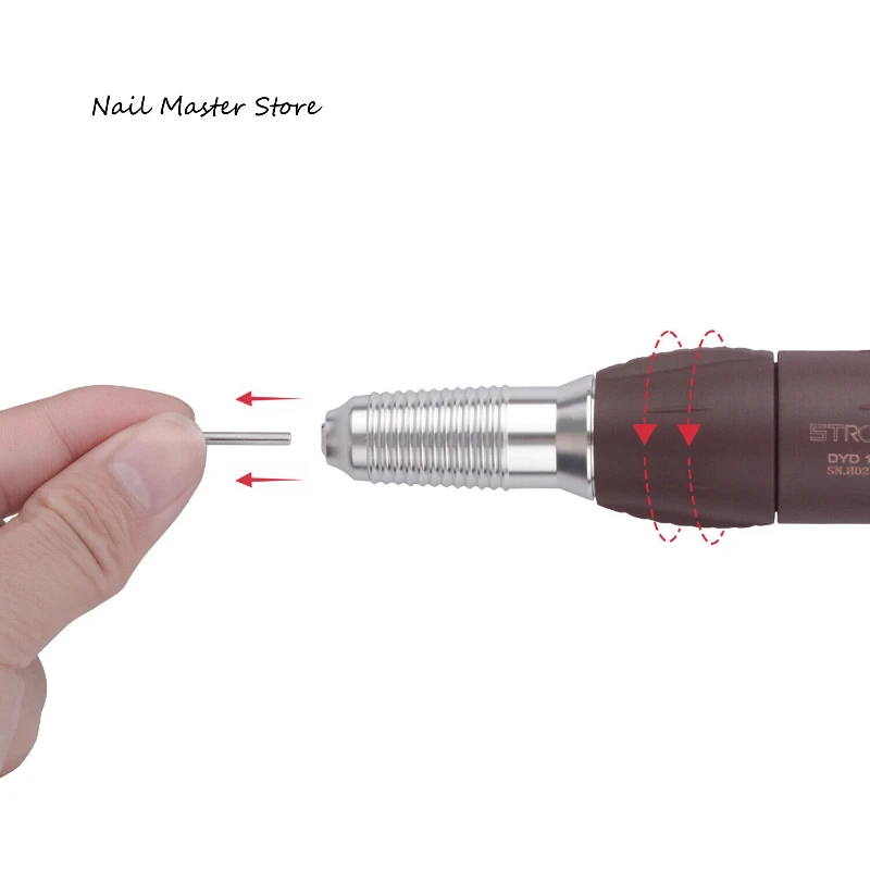 35000RPM Strong 120II Micromotor Equipment Electric  Nail Drill Handpiece Red Dental Lab Tool Polishing Drills Pen