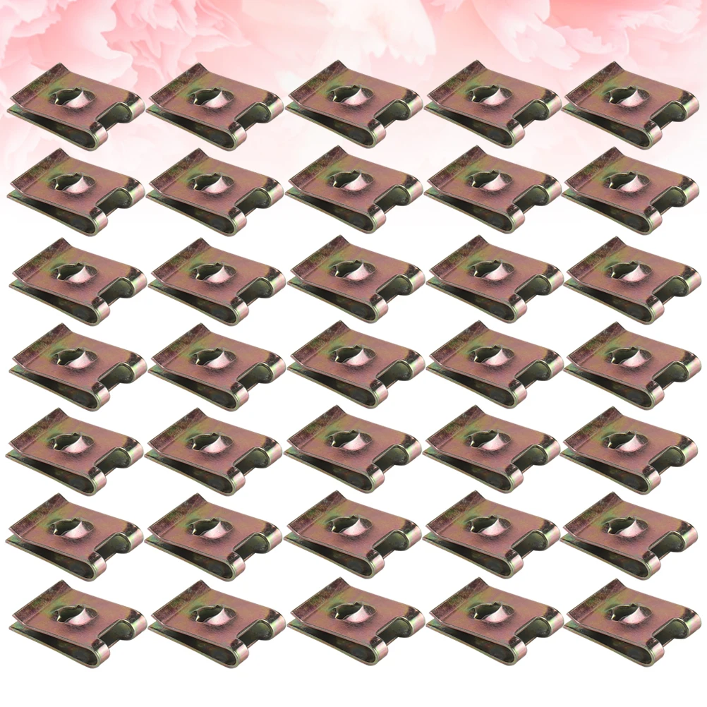 

50pcs Manganese Motorcycle Clip For Panel Bumper U Clips Nut Wire Fixing Motorcycle U Nut Engine Parts