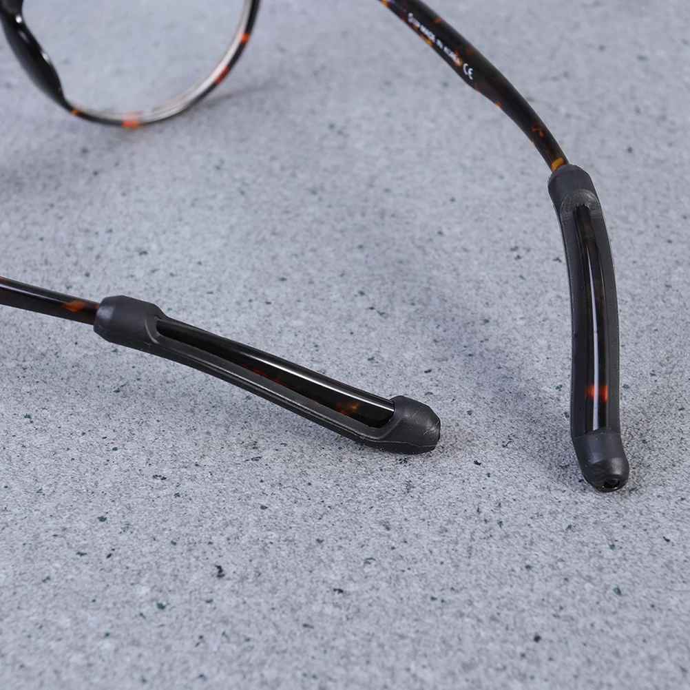 

10 Pairs Anti Slip Silicone Glasses Leg Cover Sunglasses Temple Gel Eyeglass Sleeve End Tips Replacement Accessories Running