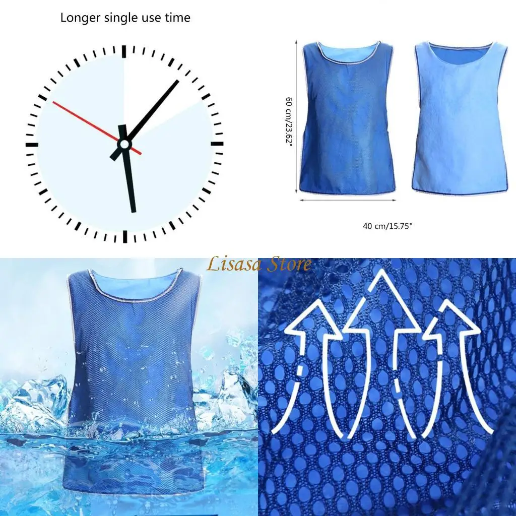 

M6CC Reflective Ice Cooling Vest Shirt for Outdoor Sport Working Hot Summer Waistcoat