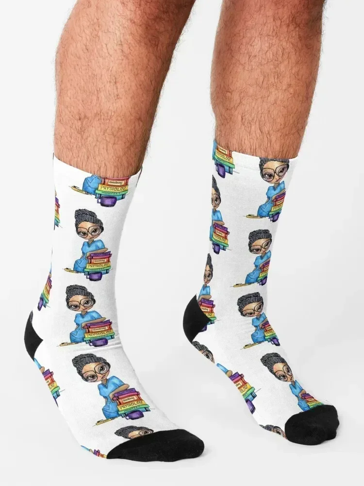 Nursing student - black Socks Children's bright garter cute kids Girl'S Socks Men's