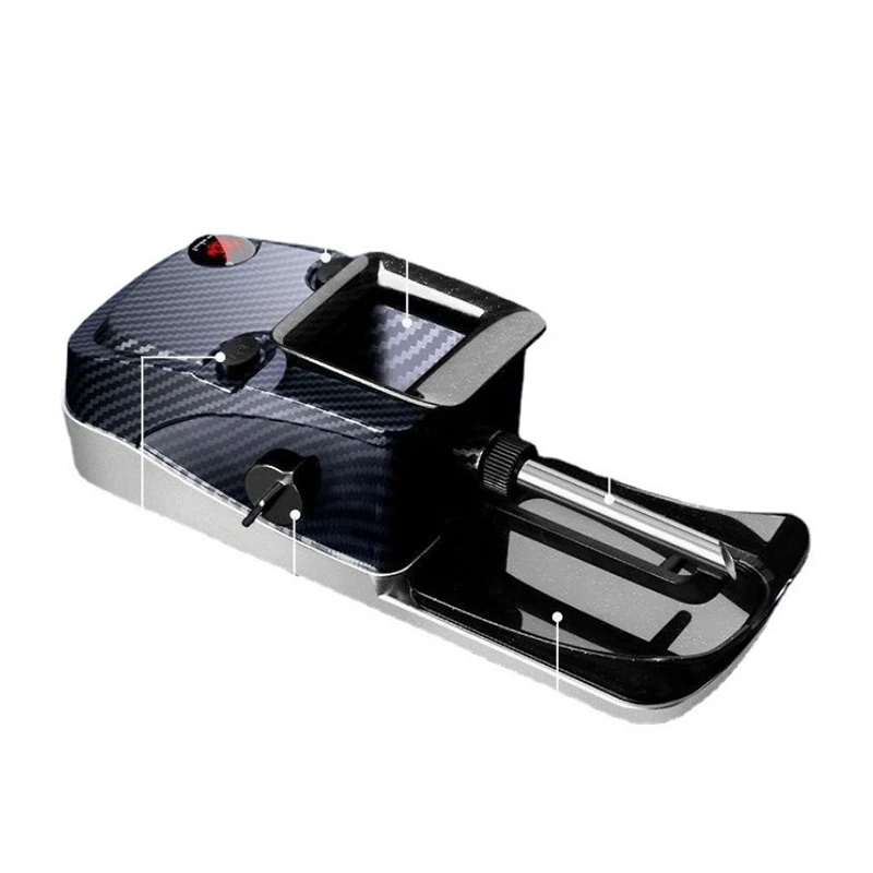 6.5/8mm Dual-use Electric Cigarette Rolling Machine Carbon Fibre High-power Automatic Tobacco Filling Maker Herb Injector Roller