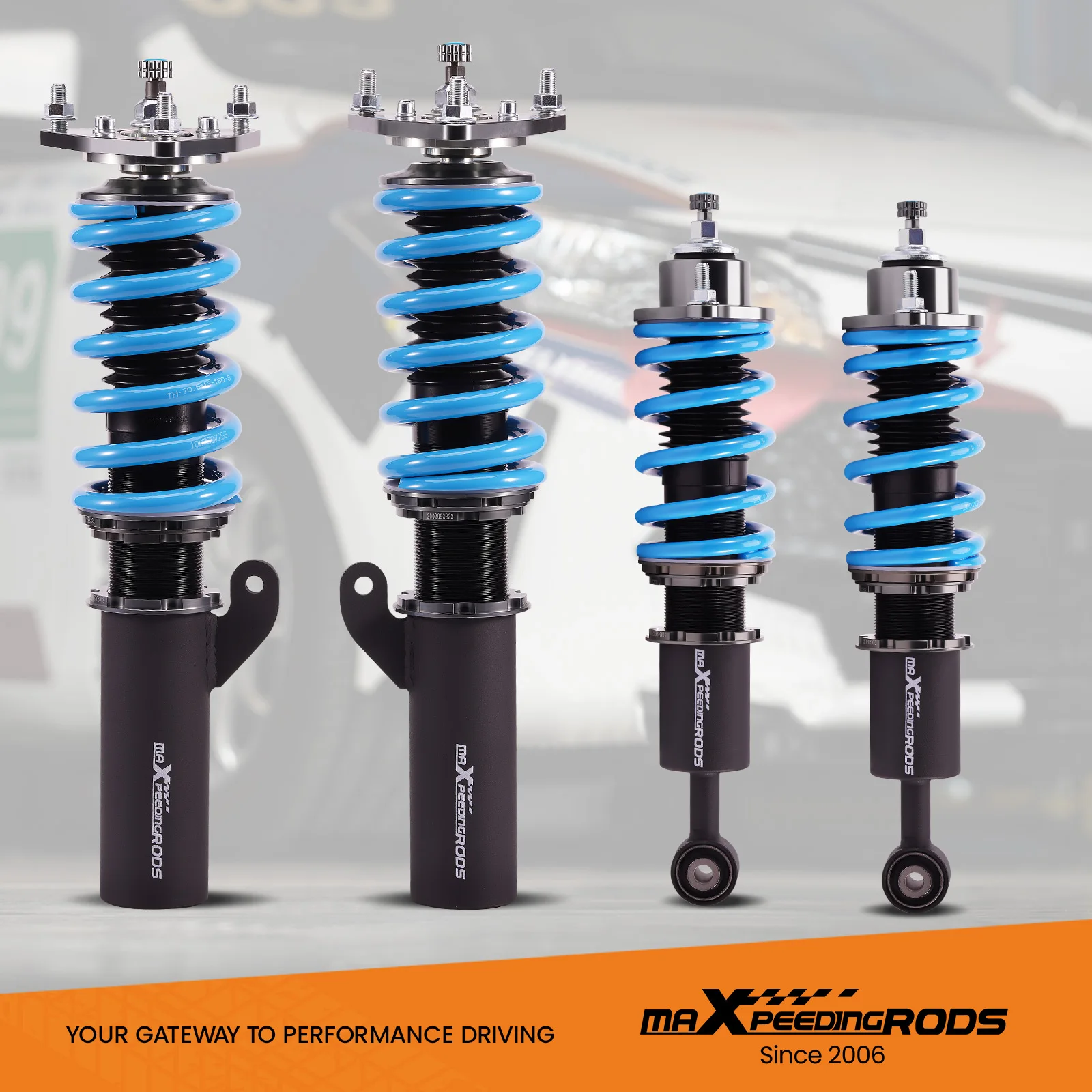 

24 Level Adjustable Damping Coilovers Suspension For Mitsubishi Lancer 08-16 Coilovers Coil Spring Shock Struts Lowering Kit