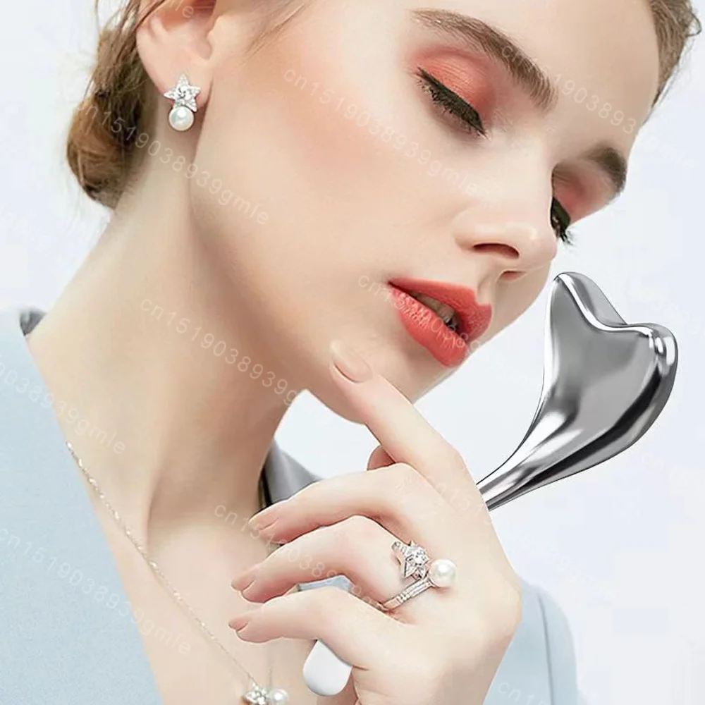 Cooling Spa Ice Globes Roller Stainless Steel Gua Sha Cryo Sticks Masażer do twarzy i oczu Narzędzia do pielęgnacji skóry twarzy Prezenty dla kobiet