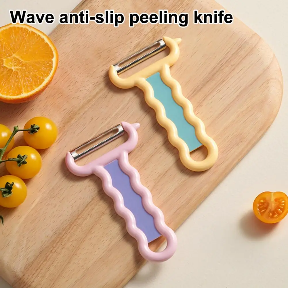 Colorful Kitchen Peeler Vegetable Peeler with Sharp Stainless Steel Blade Non-slip Ergonomic Handle Multifunctional for Carrots