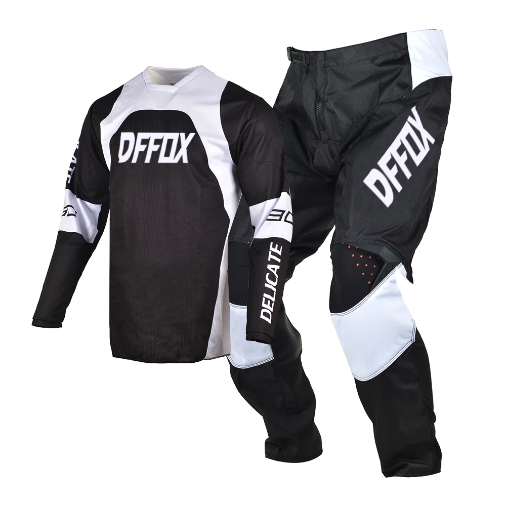 DFFOX MX Jersey and Pants Combo Dirt Bike Motocross Motorcycle Offroad Racing SX DH MTB Enduro Suit Men's Gear Set