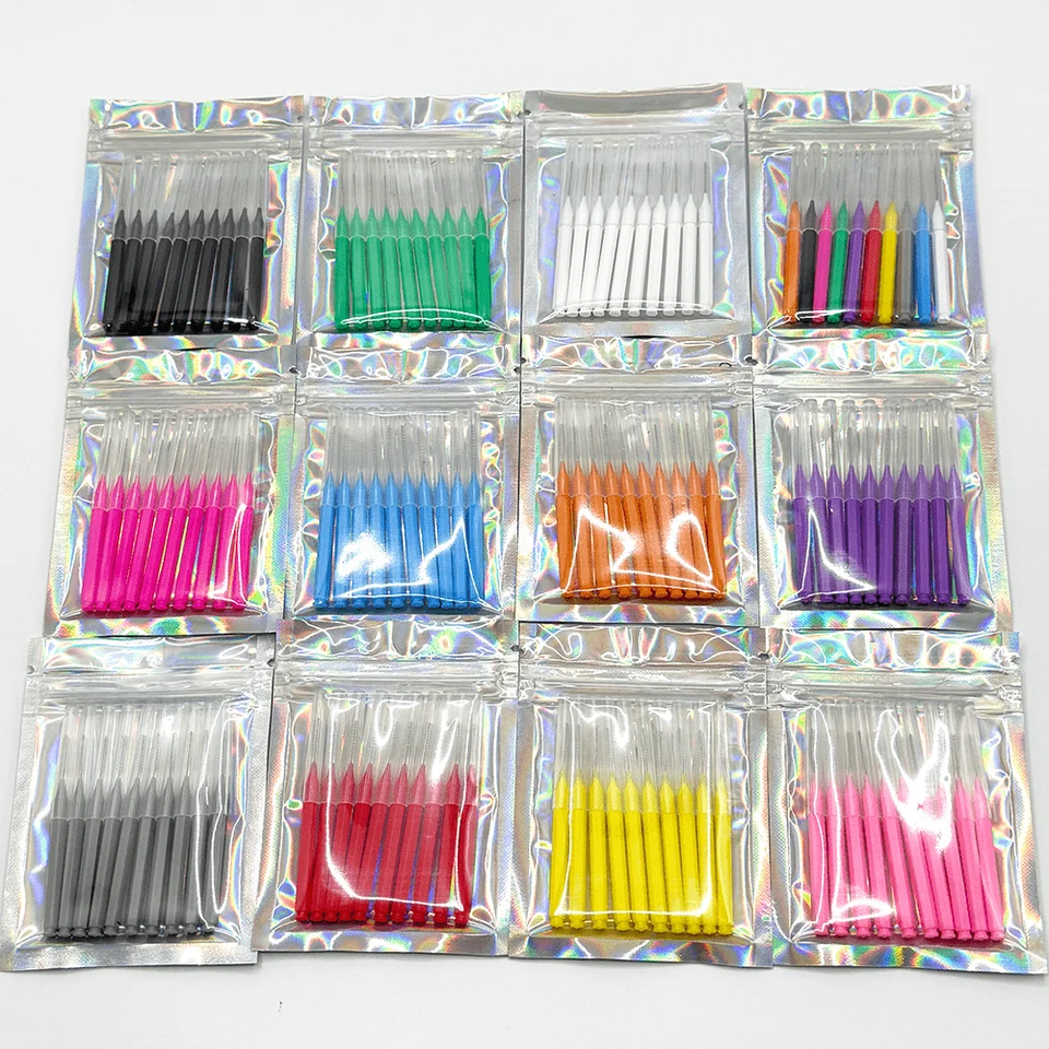 10 Piezas Cepillos Interdentales Cepillo Dental para Limpieza entre Dientes, Herramientas de Limpieza Dental para Ortodoncia, Micro Cepillos Suaves