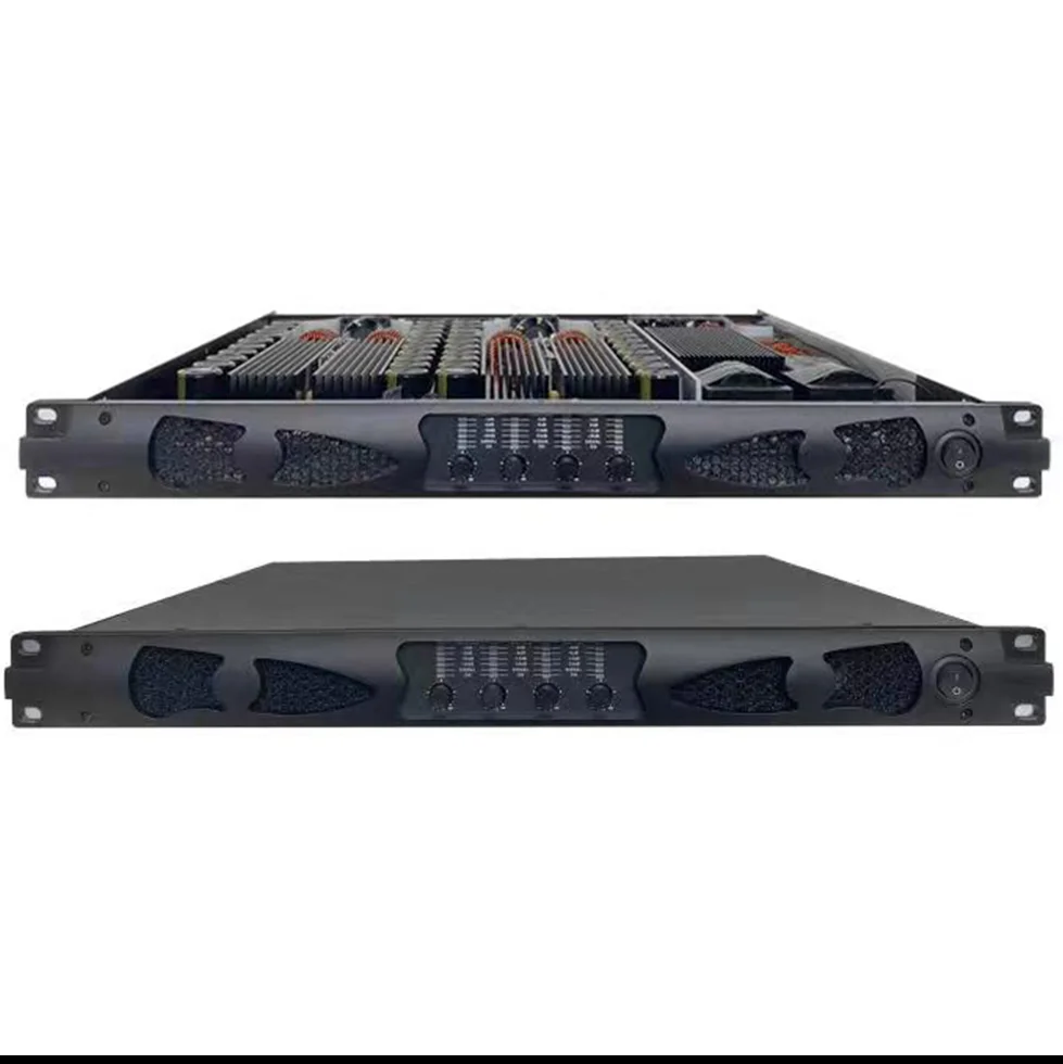 Professional Audio 1u 4 Channel Low Power M4-500 4*500W DJ Digital Power Amplifier