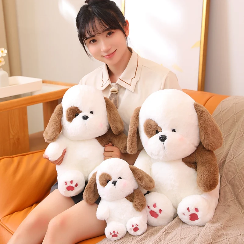 Kawaii Dog Plush Toy Soft Stuffed Cartoon Animal Cute Puppy Doll Baby Accompany Pillow Room Decorations Kids Girls Birthday Gift