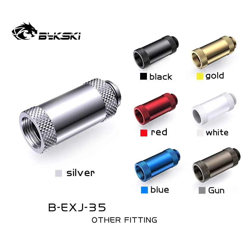 

Bykski B-EXJ-35,35mm Male To Female Extender Fittings, Boutique Diamond Pattern,Multiple Color G1/4 Male To Female Fittings