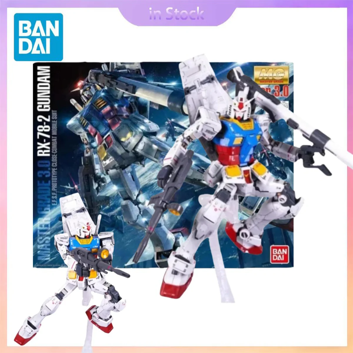 Original Bandai véritable en Stock MG 1/100 GUNDAM 3.0 RX-78-2 GUNDAM Anime Collection figurine modèle Kits cadeau pour garçon fille