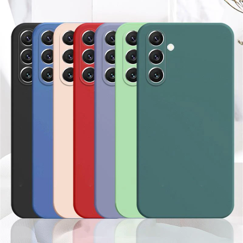 Luxury Matte Silicone Phone Case For Samsung Galaxy A15 A25 A35 A55 A13 A23 A33 A53 A73 A22 A32 A52 A72 A14 A24 A34 A54 Cover