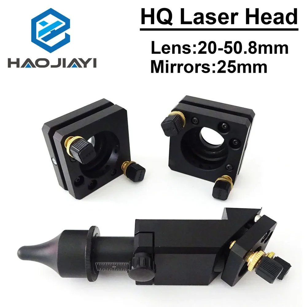 

HAOJIAYI High Quality CO2 Laser Head for Lens Dia.20 FL.50.8mm Mirror 25mm Laser Engraving and Cutting Machine