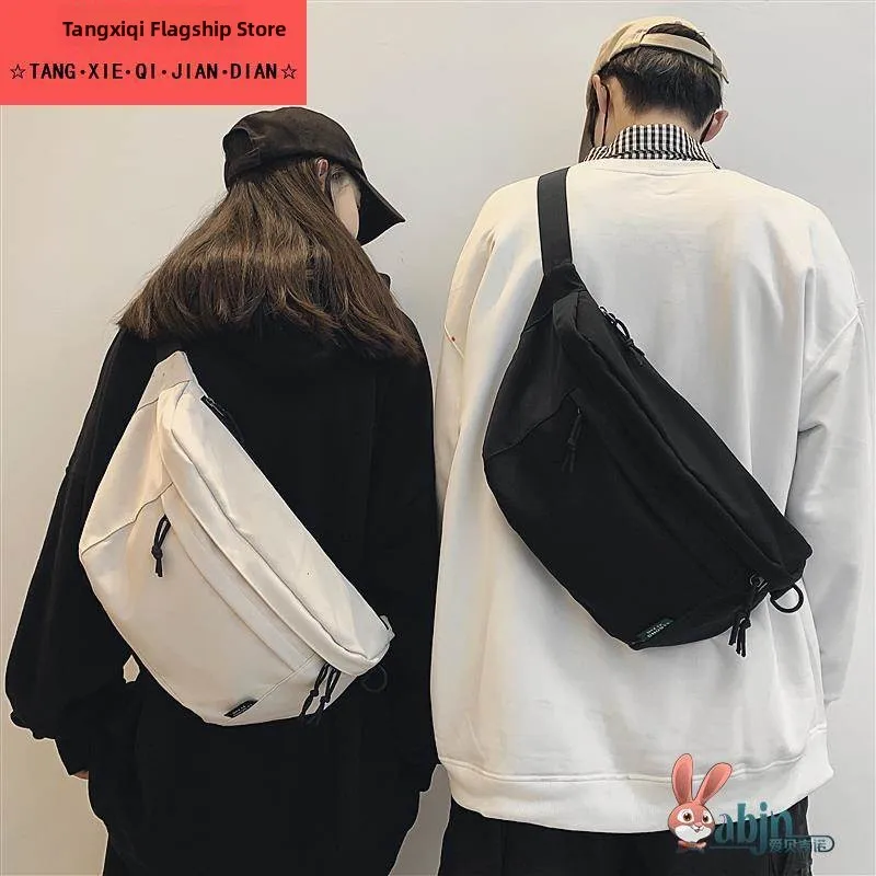 

Casual Crossbody Bag ex Large Capaci Sling Bag Street Sle Trendy Brand Bapa Waist Bag for Students And Youth