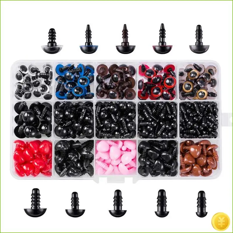 752PCS Safety Eyes And Noses For Amigurumi Stuffed Crochet Eyes With Washers Craft Doll Eyes For Amigurumi Teddy Bear