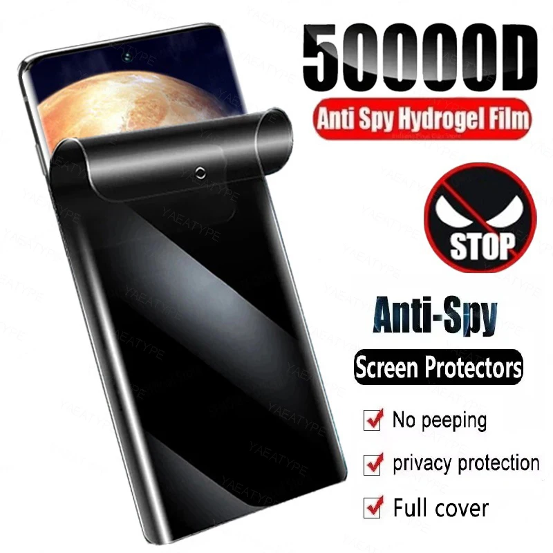 Privacy Hydrogel Film For OPPO Realme Q3i Q3S Q5 Q5i Q2 Q2i Q3T Q3 Pro Carnival Reno 10X Zoom A Z 2 2Z 2F Screen Protector