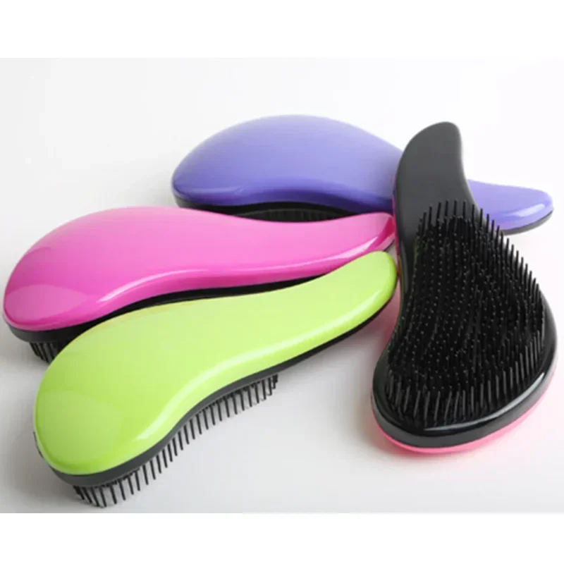 1 Pcs TT Straight Hair Comb S-shaped Scalp Cleaning Massage Brush for Women Mango Shaped Anti Knot Magic Hair Comb