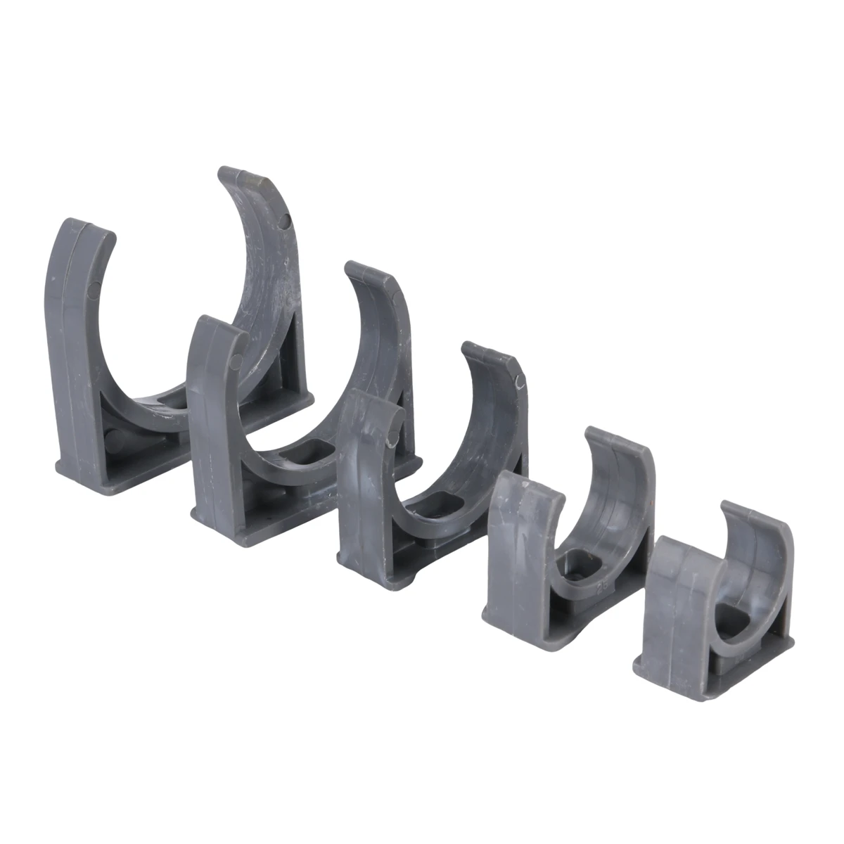 20/25/32/40/50mm Gray PVC Pipe Clamp U-shaped Hose Brackets Garden Irrigation Water Pipe Clamp Plumbing Pipe Fittings