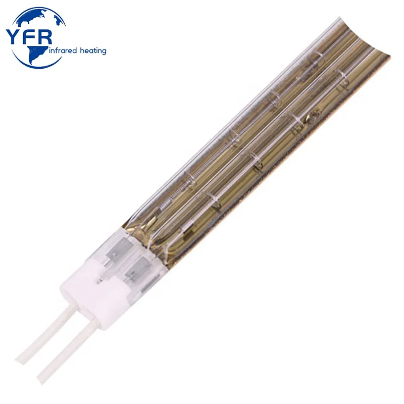 

Gold Coating IR Emitters Quartz Glass Heating Tube Halogen Lamp Short Wave Infrared Heater，SSM102-SW-C , 5400W, 1200mm