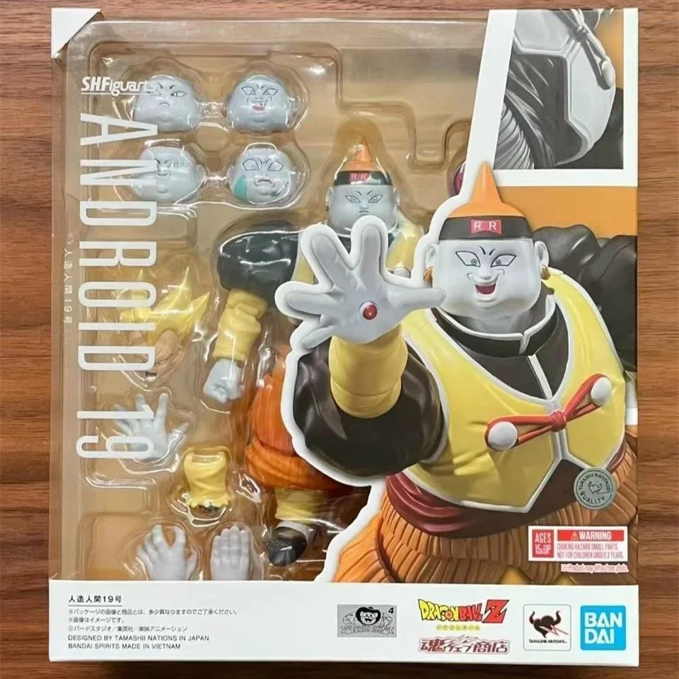 Bandai Original Anime Dragon Ball Android 19 Hit S.H.Figuarts Supper Hitto Action Figure Finished Model Toys Kids Birthday Gifts