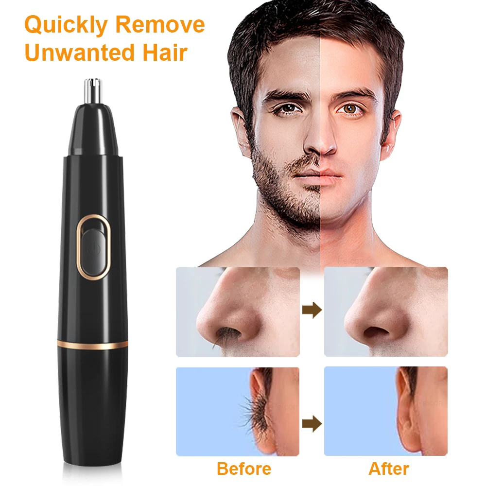 Nose Hair Trimmer Rechargeable Trimmer for Men Nose Hair Removal Painless Nose Trimmer for Ears Electric Nose Hair Clipper