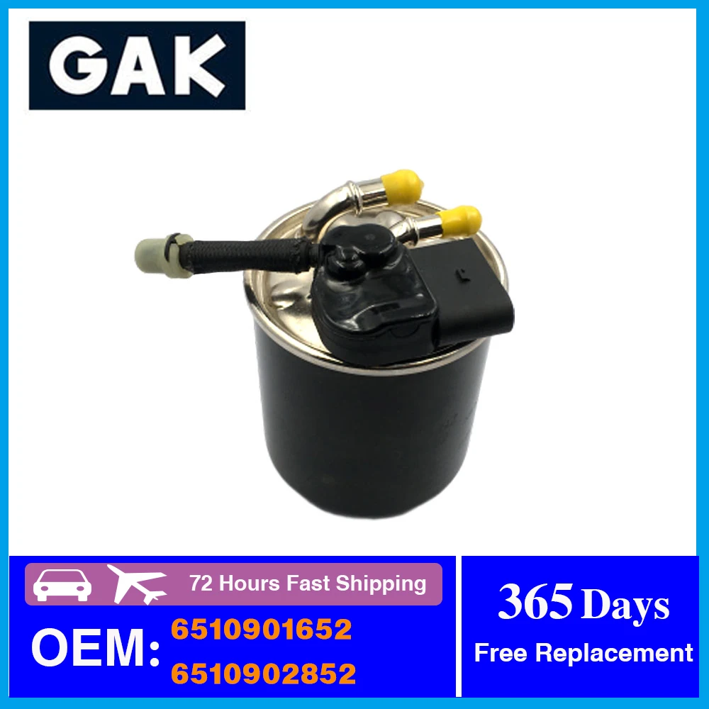 

GAK Brand AP02 NEW FUEL FILTER WITH SENSOR FOR Mercedes-Benz Vito C-Class E CLASS 6510901652 6510902852 WK820/17