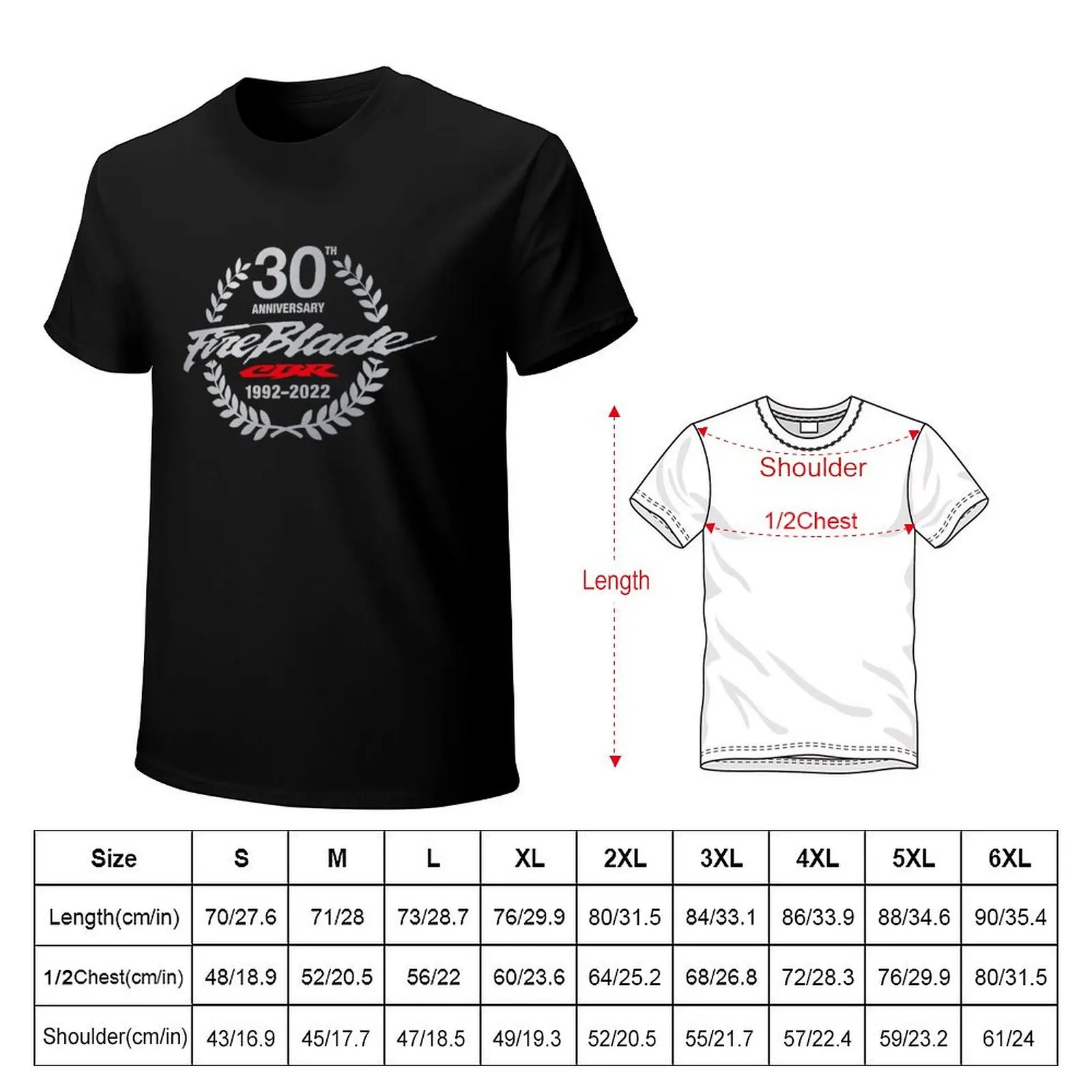 Fireblade CBR 900/1000 30th Anniversary White T-Shirt plus size tops animal prinfor boys sports fans oversized t shirts for men