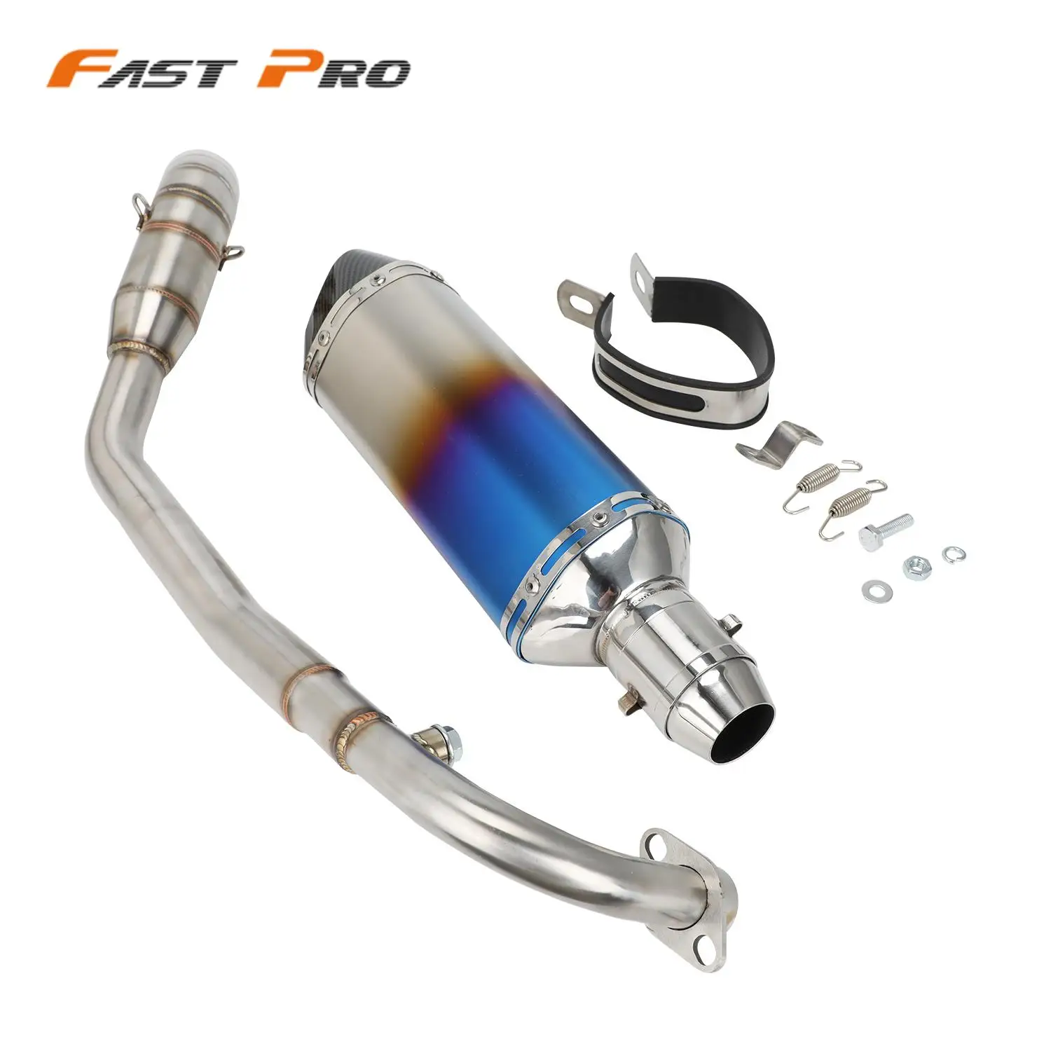 Exhaust Pipe 51mm Escape-Pipe Full System Motorcycle Accessories For Z125 Z 125 Z125 PRO 2013-2021 Stainless Steel