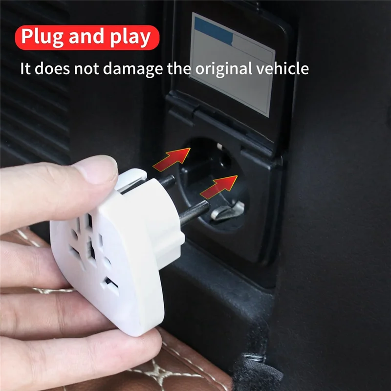 Trunk Power Plug For Toyota Land Cruiser 250 Prado LC250 FJ250 Volt Converter EU Plug