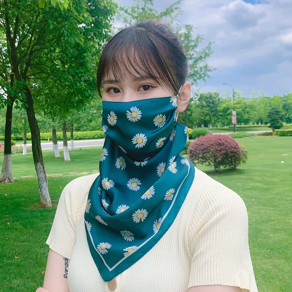 Face Scarf For Women Summer Sunscreen Scarf Summer Drive Climb Mountains Outdoor Sports For Ladies Luxury Multifunction Scarves