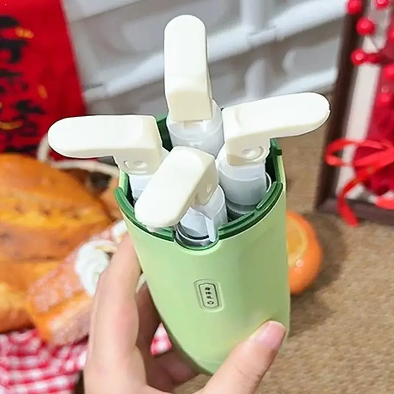 Dispensador de viaje 4 en 1, botellas portátiles a prueba de fugas, contenedor de viaje a prueba de fugas para perfume, champú, acondicionador, loción