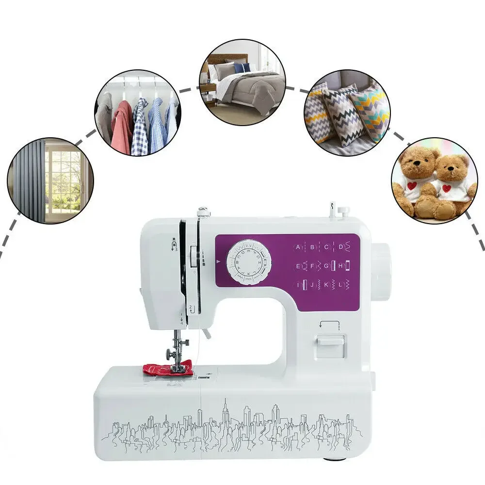 1602 Small Thick Sewing Machine Home Electric Lock Portable Handheld Sewing Machine Mini