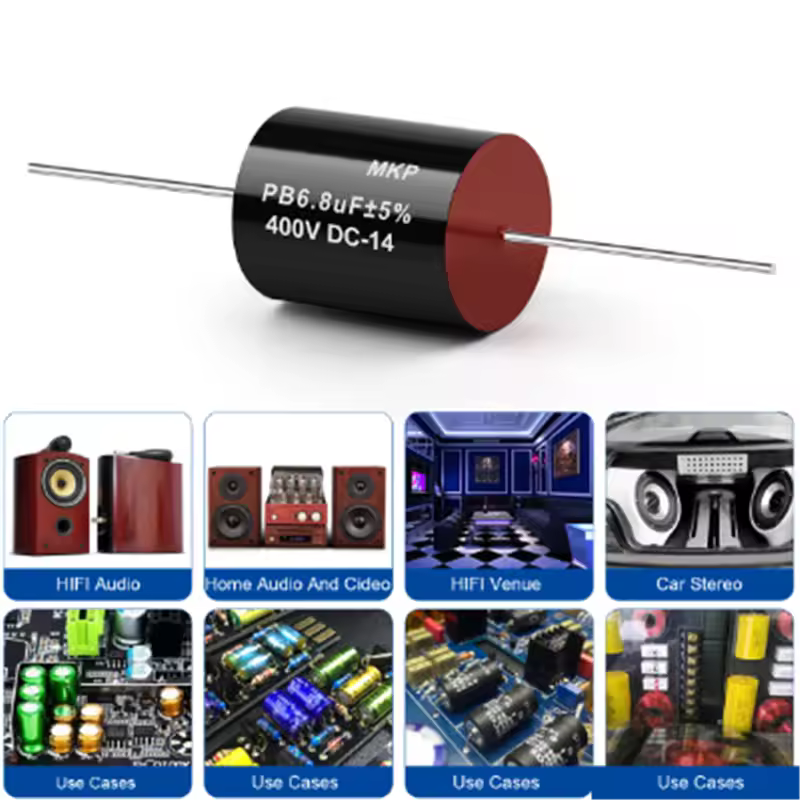 2Pcs MKP Series 400V 0.1uF-47uF Audiophile Frequency-Divided Audio Capacitor Divider 0.1UF 0.22 0.47 1 2.2UF 4.7UF Speaker Audio - Image 3