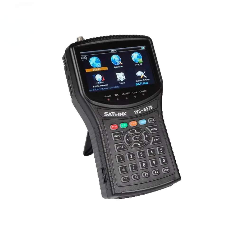 Satlink WS-6979 Satellite Meter Finder DVB-S2&DVB-T2 MPEG4 HD COMBO+Spectrum Satellite Meter Finder