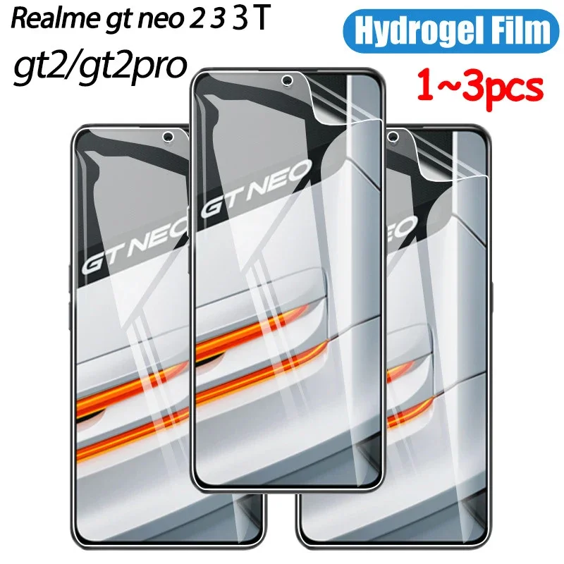 

hydrogel film for realme gt neo3 neo 2 3t hidrogel screen protector realmi neo 3 2 t accessories realme gt2 gt 2 pro soft glass